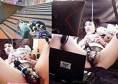 Solumie Succubus Ignites With Bone Gag And Spunk flow Blaze