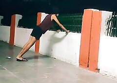 Uber-Sexy booty in public railway station spunking