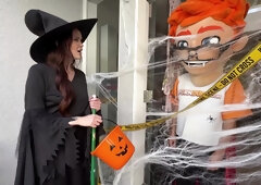 Witch Chloe gets hard cock