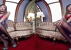 Asian shemale foot and massage