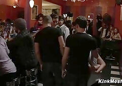 Skylar Price Bar Gangbang DP Squirt