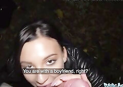 Public Agent Hawt tattooed slutty minx night time bang and facial