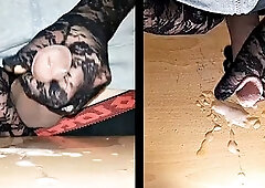 My old jerk off buddy jerks me off with gloves on while the wives go shopping