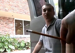 Blindfolded straighty tricked into passionate anal sex