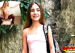 Cute Teen Talk to Eye Rolling Orgasm Fuck at Pick Up Casting