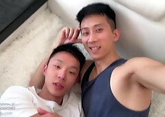 Asian Boys Fuck On The Rooftop, Tyler Wu And Dane Jaxson Bareback