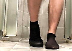 Boy Masturbating on Socks