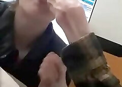 Cute friend Cole sucks fingers and dick