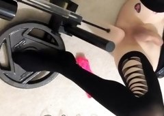 Legs Spread Anal Pounding Fuck Machine