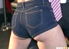 Great looking chick with an amazing ass, Mischa Brooks is working in a local bar and getting fucked