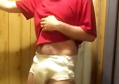 Peeing & humping in diaper
