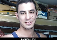 Trio Amateur Homo Latino Dudes Meet Blow & Pummel For Cash