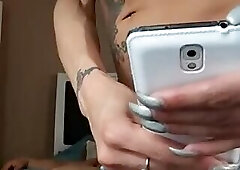 Perfect body shemale riding guy creampie (Shemale de cuerpo perfecto monta hasta que se corren dentr