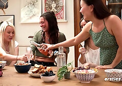 Lesbian Group Fantasy Sex with Toys