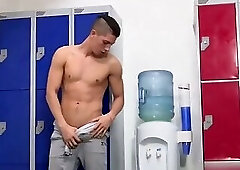 jerking off in the locker room
