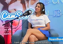 Cristina Vega LIVECAM LALIN GIRL model smashes her clit riding the Bang Machine on JuanBustosPodcast