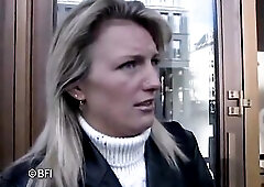 Hawt blonde mother i'd like to fuck from Dusseldorf has sex with live porn reporter
