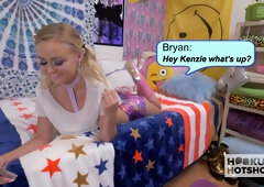 Blonde Sweetie Kenzle Kai Dresses Up For A Rough Fuck!