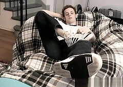 Mexican gay feet and boy dick foot porn Jarrod Teases And Strokes