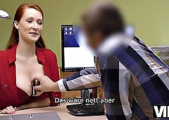 VIP4K. Isabella gives her shaved vagina to fuck to get a big loan: Blowjob, Doggy  Doggystyle Porn