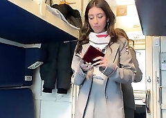 Teach Conductor Caught Passenger Jerking Off, But Wasn't Constrained and Jumped on His Dong