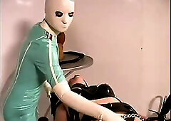 Latex fetish, bondage