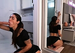 Dp loving close up hoe uses toys