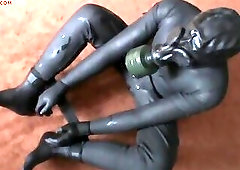 Rigidcuffed rubberslave - 3