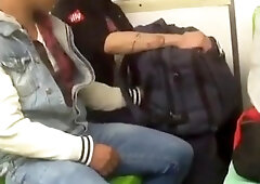 Jerks off in train 3