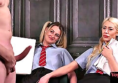 College voyeur amateurs giving JOI