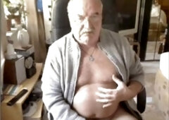 Grandpa, grandpa cums, grandpa cam
