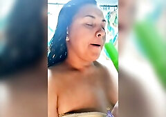 Rico's baths ends in a alluring masturbation from a sexy Lalin girl