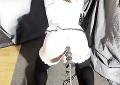 Gapes, farts, 1st real rosebud, a not many ruined sissygasms, Longer version on MV