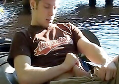 Edging, lake, cum shot