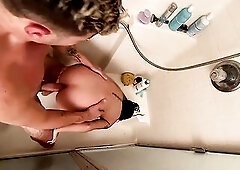 That babe Cums After That babe Lastly Fits His Knob Into Her Taut Booty