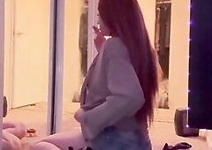 European Stepmom Artemisia Love Lewd and sexy large melons lengthy hair hawt smoker