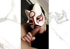 Fox-Twunk is deep throating the XL Manhood of sporty fellow.