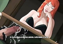 Mary Jane rubs her foot on Doom's Monster dick in footjob - doomination gameplay