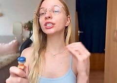 Get your vanilla blonde babe to cuckold you right now with Goddess Bella Rae's tips