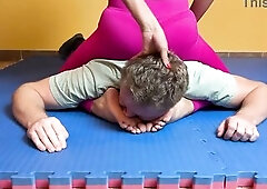 Foot Humiliation Wrestling Oriental Barefoot Wins the Match