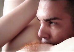 MILF redhead meets a stranger in elevator and they fuck