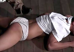 Cadet Pan Bends Over for His Master