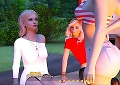 Assisting the bombshells in this visual novel adventure