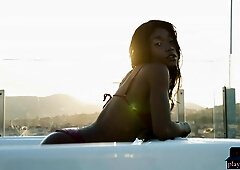 Ebony beauty from Cameroon gets naked