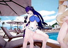 Futanari fuckfest Lumine Stelle Raiden Acheron