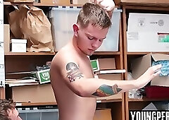 Teen perp gives in and takes Officers cock up his ass