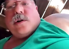 Cutest Teddy Bear for Elderly Man with Japanese Mustache