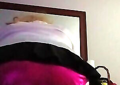 Satin panties upskirt