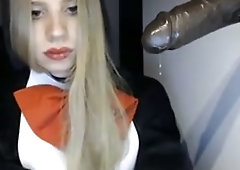 Hot Blonde Shemale Nymphomaniac