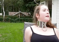 Amateur Young Babe Trained In Bondage And Submission Outside